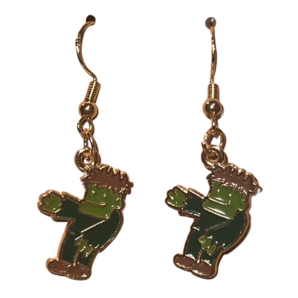 🔴 Handmade Frankenstein Earrings